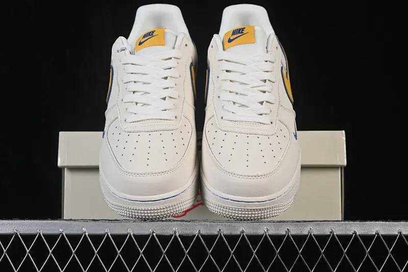 All categories Nk Air Force 1 Air Force series Nk Air Force 1 Low Air Force low-top Nike Air Force 1'07 Low Yellow and blue contrast Air Force 1 low-top casual sneakers FV3694-112